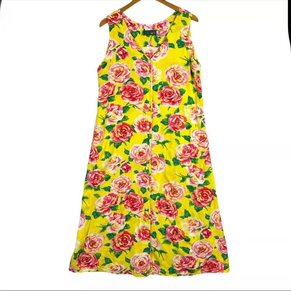 Jams World Yellow Floral Maxi Dress